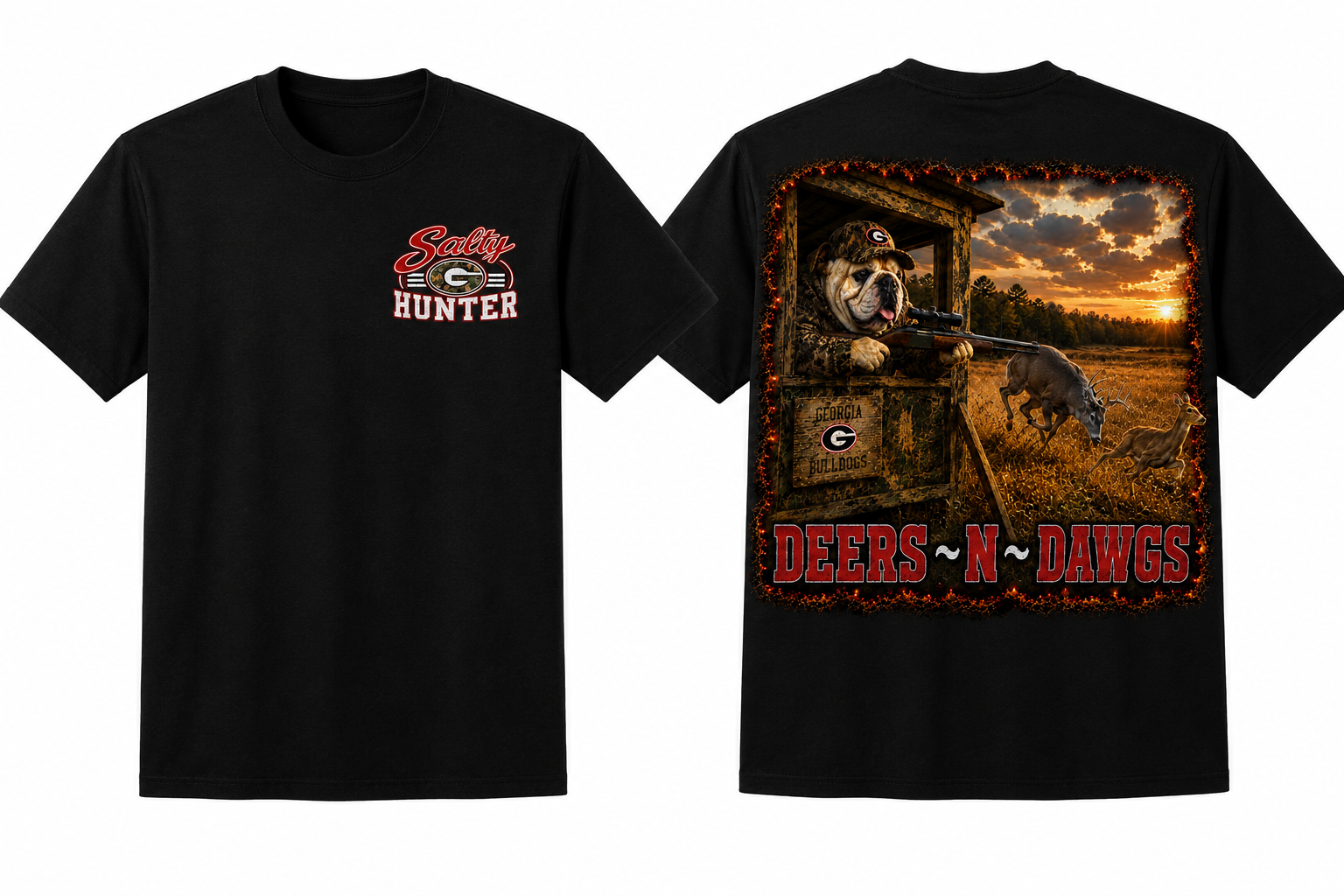 Deers N DAWGS Short Sleeve T Shirt